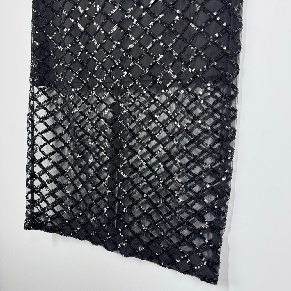 J. Crew Collection Black Lattice Sequin Pencil Skirt NWT - Picture 9 of 17